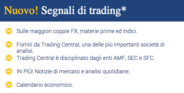 Segnali di trading forex gratuiti