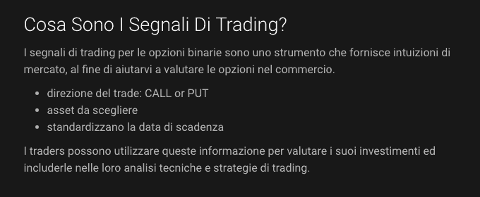 segnali di trading gratuiti