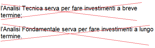 ANALISI TECNICA VS ANALISI FONDAMENTALE