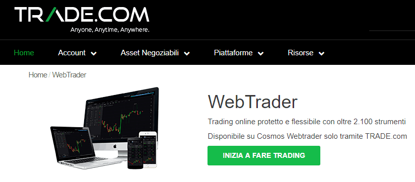Trade.com opinioni e recensione broker truffa ? Trading Azioni indici valute CFD