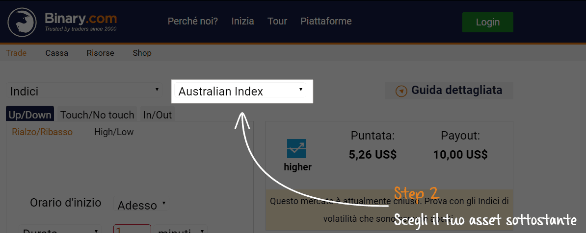binary.com-selezione asset sottostante