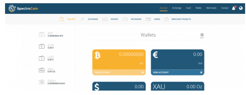 spectrocoin trasferimenti bancari