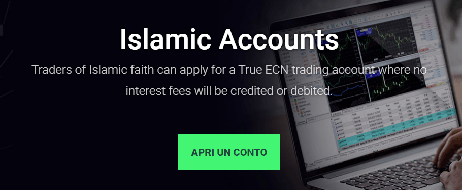 Conto trading islamico IC Markets