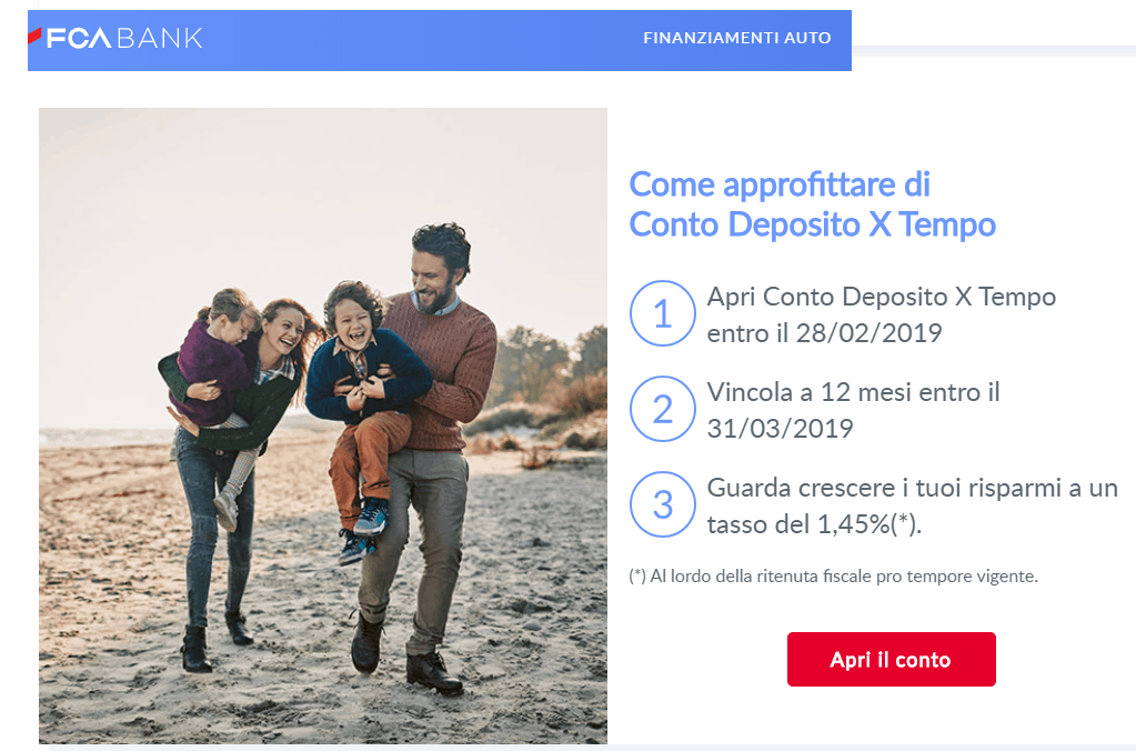 Conto Deposito FCA Bank: conviene? Recensione e opinioni