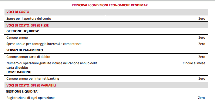 conto deposito banca ifis rendimax