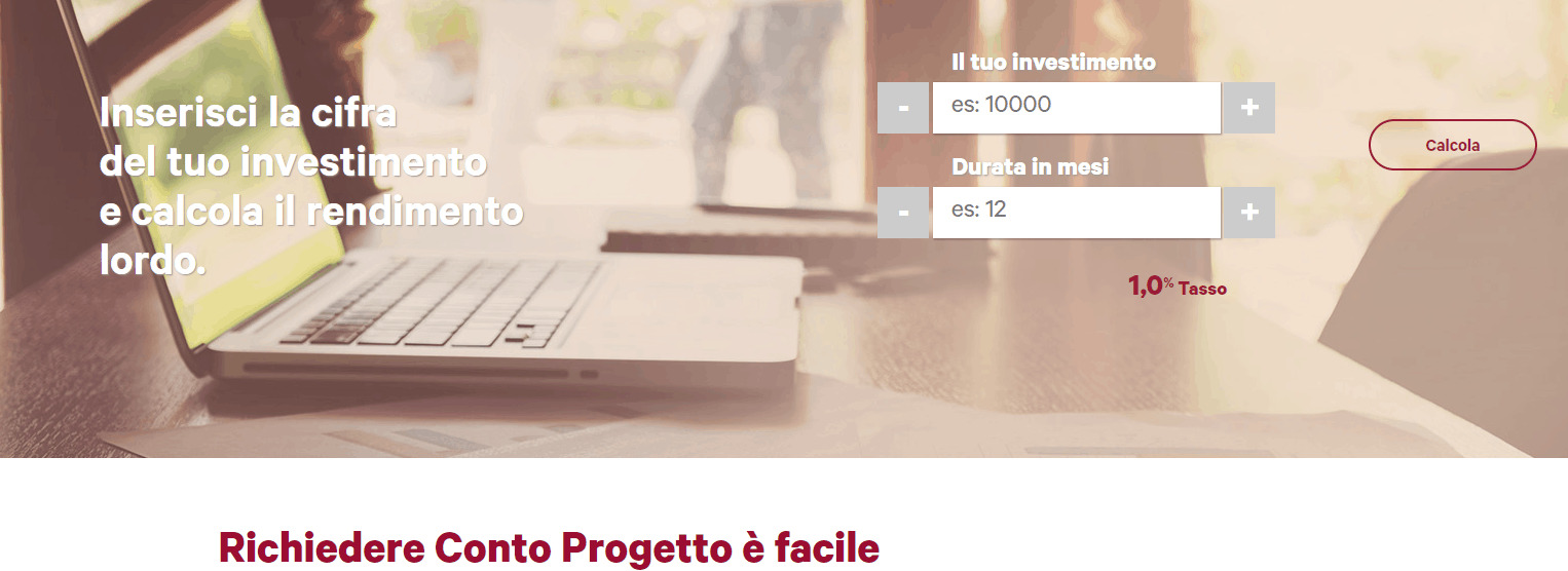 conto progetto