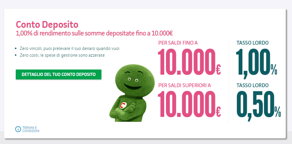 conti deposito bitcoin