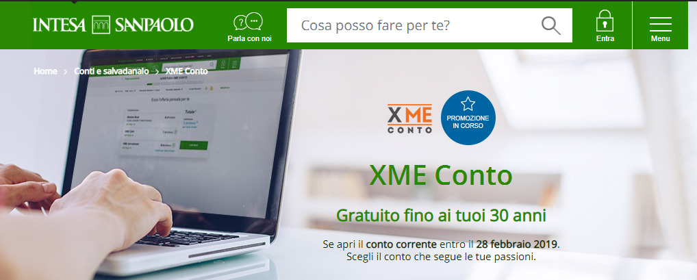 conto xme intesa sanpaolo