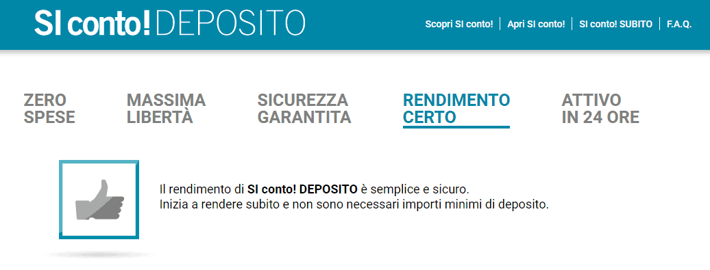 si conto deposito