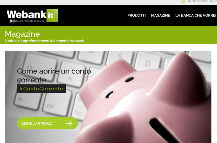 webank-conto corrente