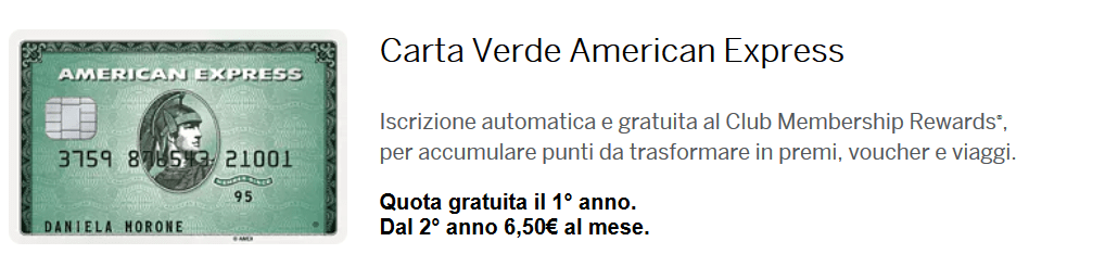 American Express carta verde