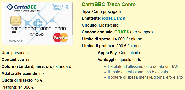CartaBCC Tasca Conto