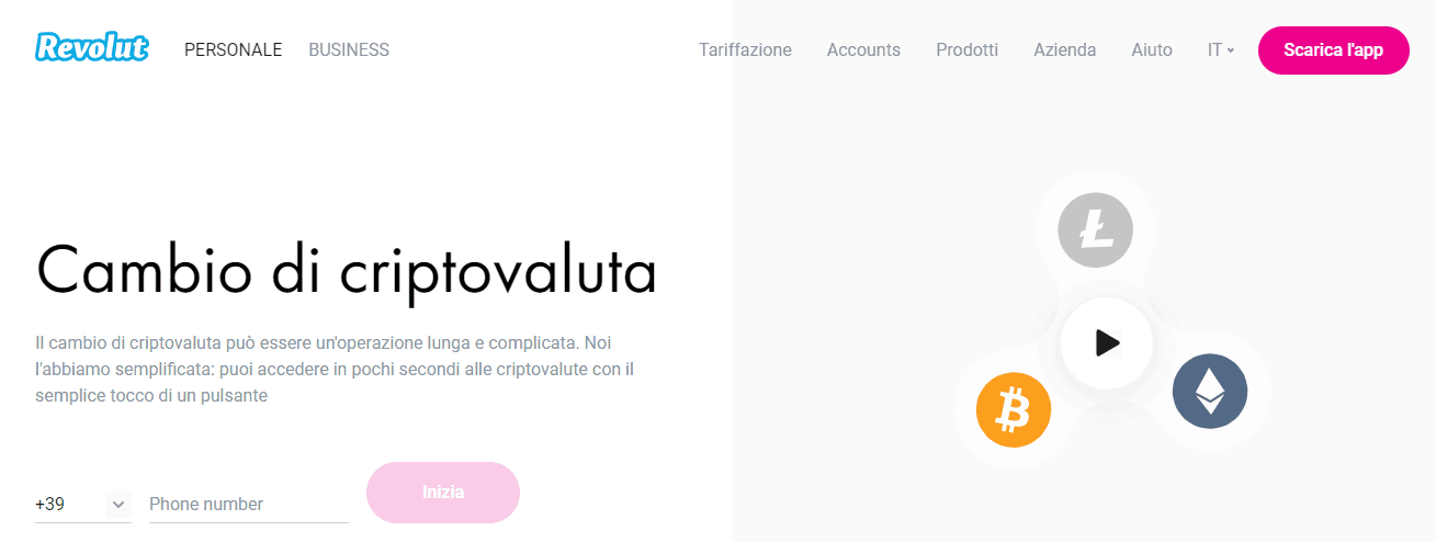 Revolut criptovalute