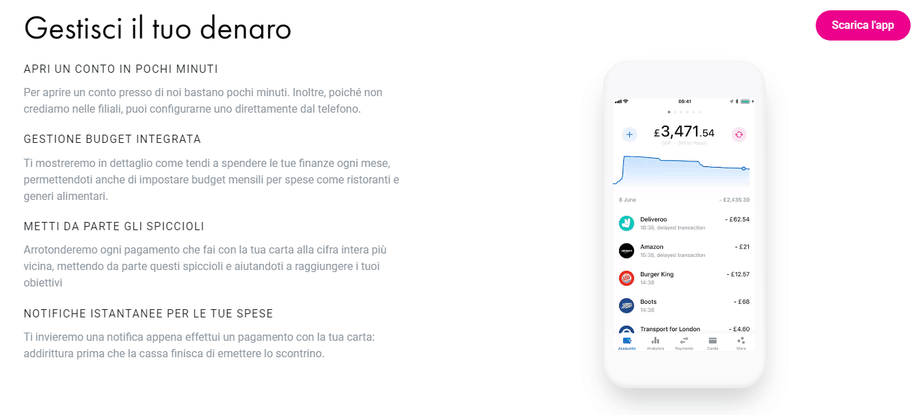 Revolut gestione denaro