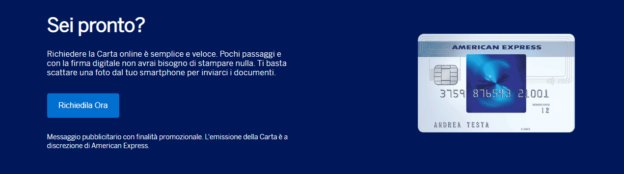 American Express Carta Blu