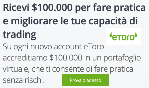 eToro portafoglio virtuale