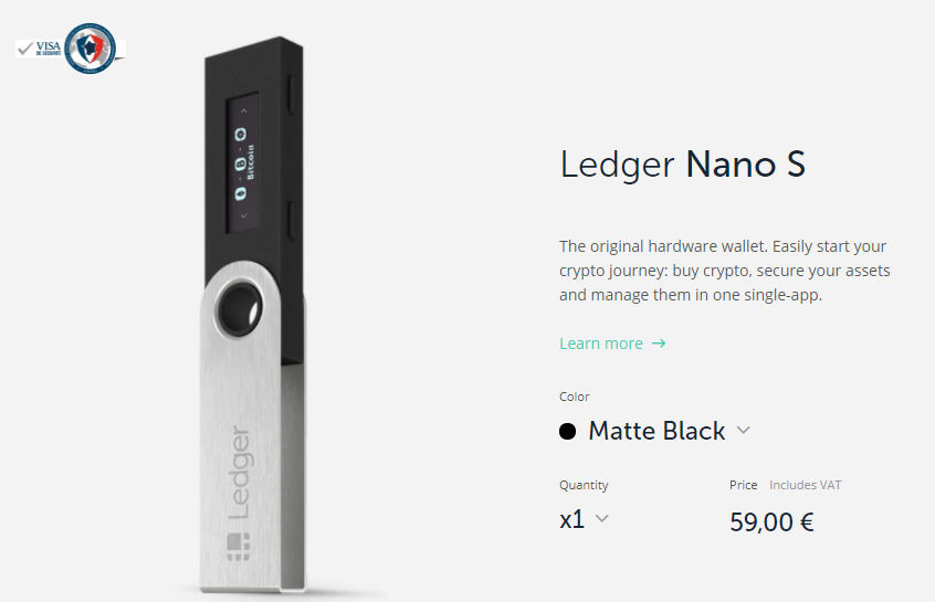 Ledger Nano S prezzo