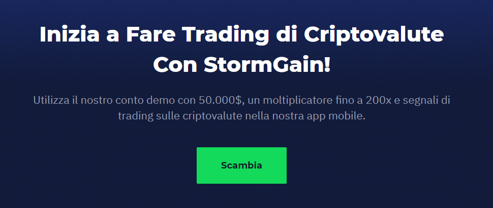 Stormgain conto demo